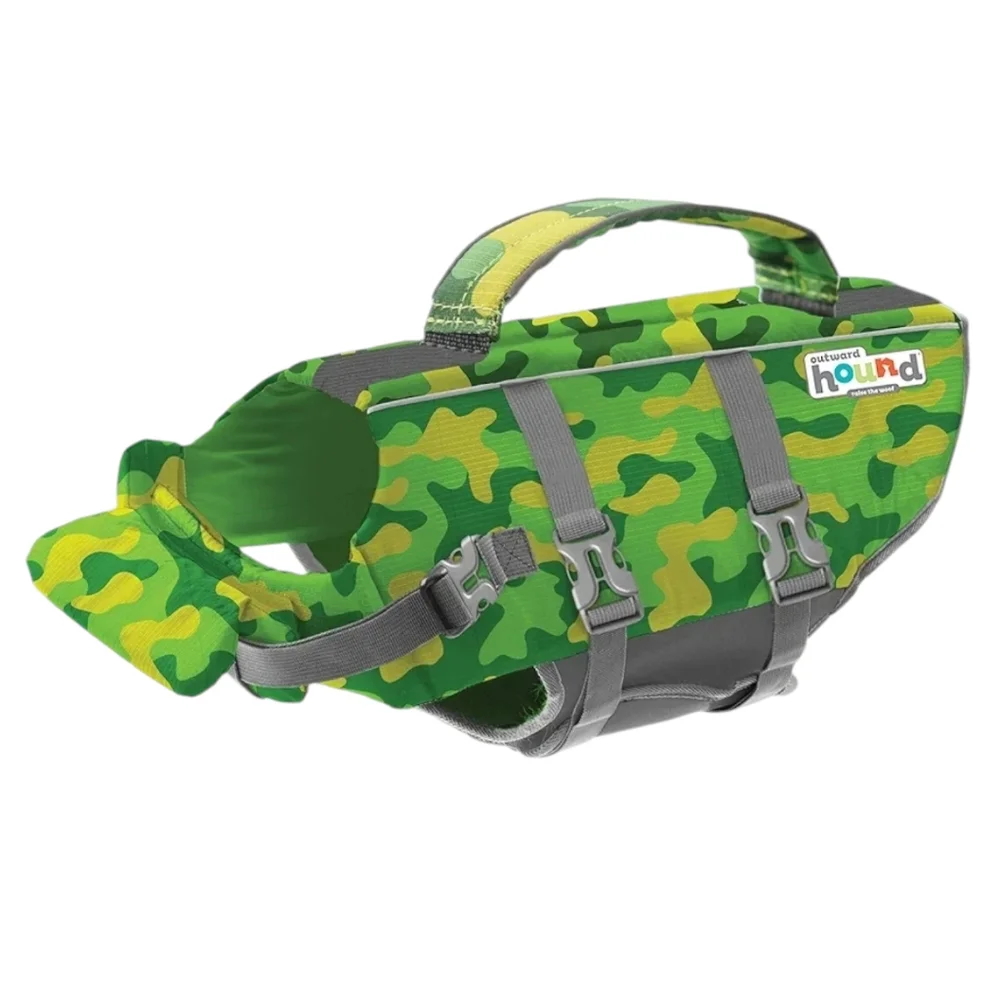 Outward Hound Granby Splash Camouflage Dog Life Jacket, Size Small